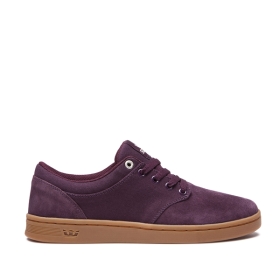 Supra CHINO COURT Lave Sneakers Herre Vin/tyggis | NO-61604